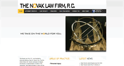 Desktop Screenshot of novaklawfirm.com