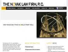 Tablet Screenshot of novaklawfirm.com